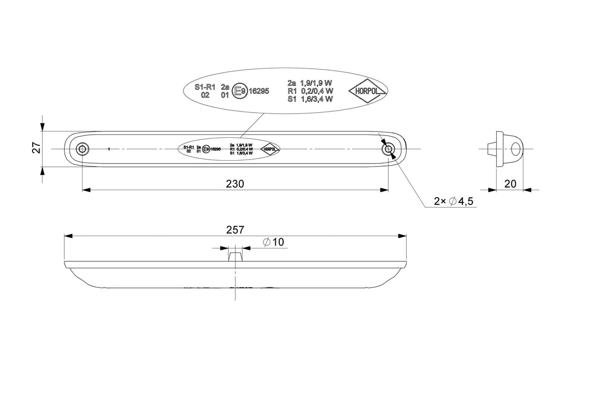 Multifunction rear light LZD 2246