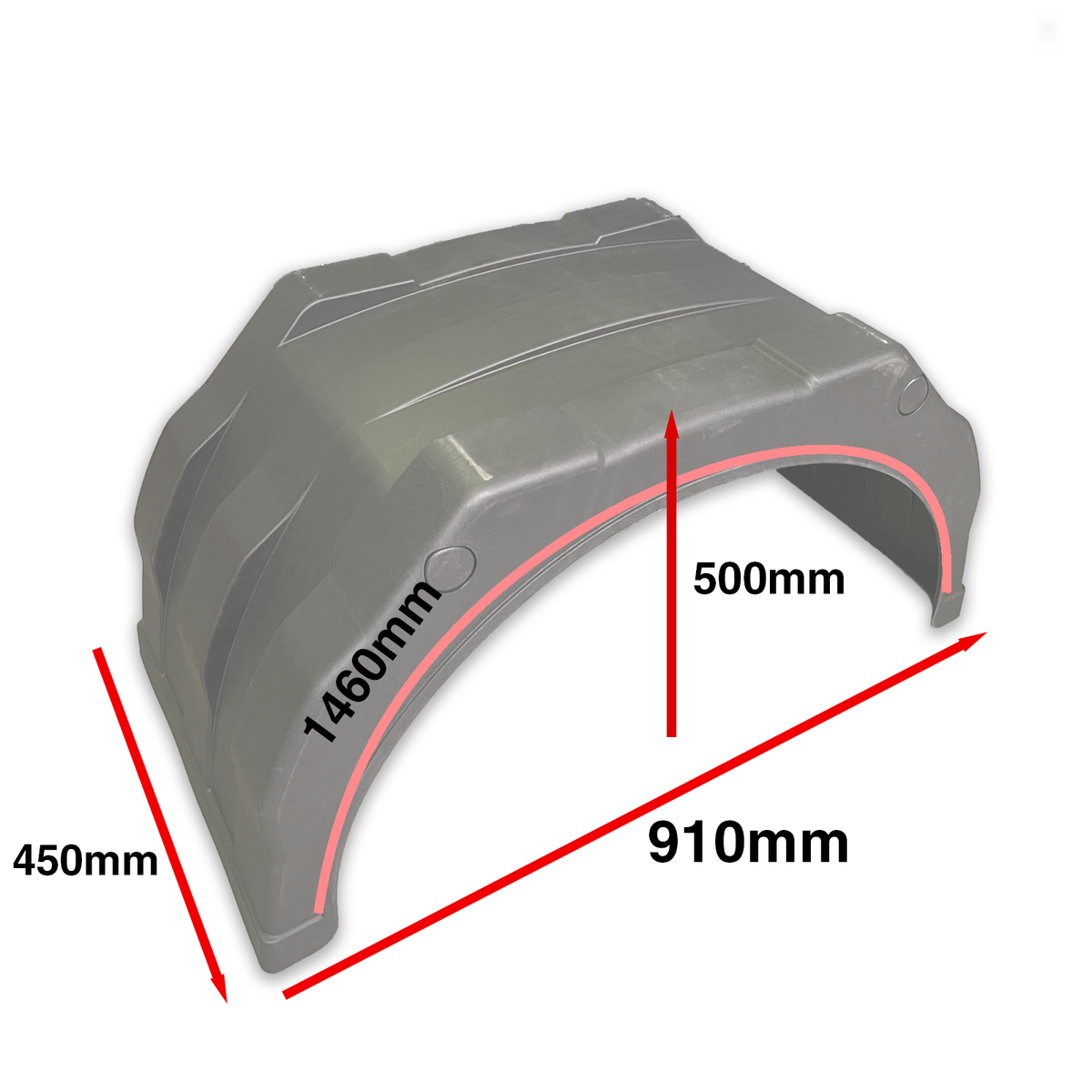 Twin Wheel Mudguard 14" 15" 16"